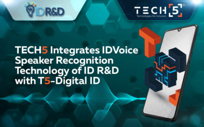 TECH5 Integrates IDVoice Speaker Recognition Technology of ID R&D with T5-Digital ID