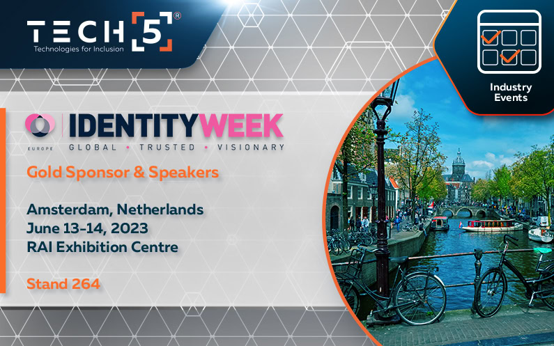 A poster for the tech5 identity week in amsterdam.
